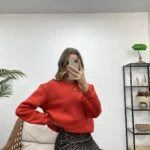 LEOPAR DESENLİ SATEN ETEK - KAHVE