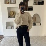 LİKRALI HAVUÇ ETNİK TOKA KEMER PANTOLON - LACİVERT