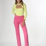 LİKRALI İSPANYOL PANTOLON - ŞEKER PEMBE