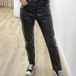 MARKA MODEL MUMLU MOM JEAN - SİYAH