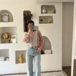 MARKA MODEL VİDELEG AÇIK PAÇA JEAN - BUZ MAVİ