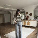 MARKA MODEL VİDELEG AÇIK PAÇA JEAN - YIKAMA GRİ