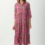 MİLANO ROBADAN ELBİSE - FUŞYA A.CAMEL