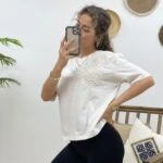 NAKIŞLI TİŞÖRT - EKRU