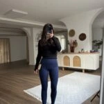 NANOFİT DÜZ SPORCU TAYT - LACİVERT