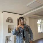 OMUZ VE SIRT BONCUK NAKIŞ İŞLEME JEAN MONT - LACİVERT