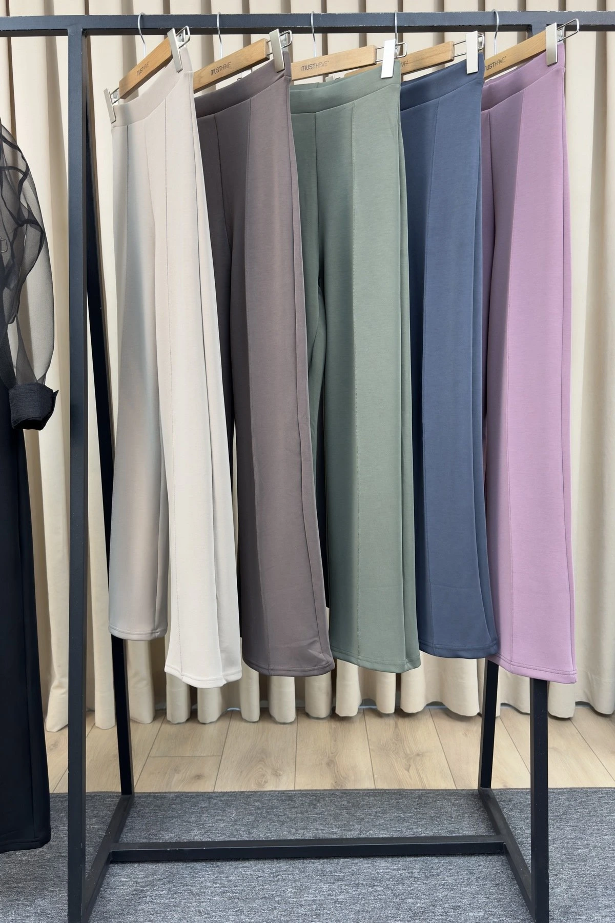 ÖN DİKİŞ BOL PAÇA MODAL EŞOFMAN - TAŞ - Görsel 1