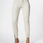 ÖN DİKİŞLİ PAMUKLU PANTOLON - EKRU