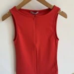 ÖN GİZLİ FERMUAR DETAY PAMUK LİKRA ATLET - KIRMIZI