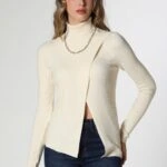 ÖN KAPAKLI BALIKÇI FİTİLLİ TRİKO - KREM