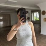 ÖN MARKA TAŞ BASKI HALTER YAKA PAMUK LİKRALI ATLET - A.GRİ