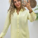 OVERSİZE KLASİK GÖMLEK - SARI