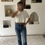 PAÇA YIRTIKLI LİKRALI YÜKSEK BEL MOM JEAN - MAVİ