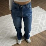 PALAZZO YÜKSEK BEL JEAN - KOYU MAVİ