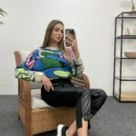 PARÇALI DERİ BİLEK DETAY PANTOLON - SİYAH