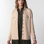 POLO YAKA DÜĞMELİ HIRKA - BEJ