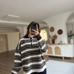 POLO YAKA SEDEF DÜĞME SALAŞ KAZAK - KOYU KAHVE