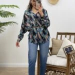 RENK DESEN GÖMLEK - MOR