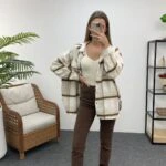 RENKLİ BOYFIT KESİK PAÇA JEAN - KAHVE