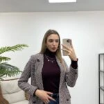 RENKLİ DÖRT DÜĞME CEKET - MAVİ