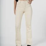RENKLİ İSPANYOL LİKRALI JEAN - BEJ