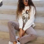 RENKLİ YIKAMALI STRİGHT JEAN - KAHVE