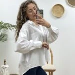 SALAŞ PAMUK GÖMLEK - BEYAZ