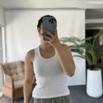 SERPME TAŞ U YAKA FİTİLLİ PAMUK ATLET - BEYAZ