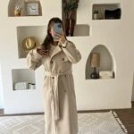 SIRT KAPAK KOL BRİT ASTARLI KAŞE KABAN - TAŞ