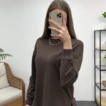 SIRT NATURE YAZI SWEAT - KAHVE