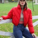 ŞİŞME KISA MONT - KIRMIZI