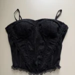 SIRT FERMUARLI FULL GÜPÜR KORSE - SİYAH