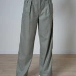 SÜS CEP ÇİFT  PİLE KALIN KUMAŞ PANTOLON - HAKİ