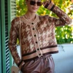 SÜS CEP KAZAYAĞI DESEN HIRKA - KOYU BEJ