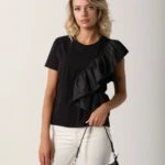 BÜZGÜLÜ TİŞÖRT - SİYAH