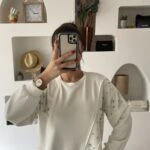 TAŞ DİKİM PAMUK MODAL SWEAT - EKRU