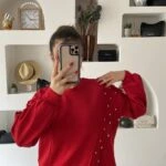 TAŞ DİKİM PAMUK MODAL SWEAT - KIRMIZI