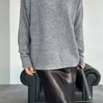 TAŞ VE DORİKALI SALAŞ KAZAK - GRİ