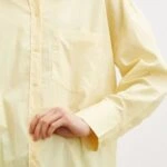 TEK CEP LİKRALI PAMUK BASİC GÖMLEK - SARI