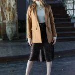 TEK DÜĞME YÜN EFEKT CEKET - KARAMEL