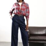 TEK PENSLİ BALON MODEL İNCE JEAN - LACİVERT