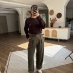 TENSEL KUMAŞ TEK PİLE CEPLİ KÖPRÜLÜ PANTOLON - HAKİ