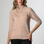 TRUVAKAR KOL BALIKÇI YAKA TRİKO - BEJ