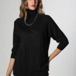 TRUVAKAR KOL BALIKÇI YAKA TRİKO - SİYAH