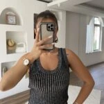 U YAKA AKORDİON TRİKO ATLET - SİYAH