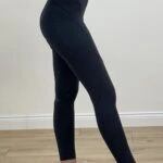 V KEMER DİKİŞLİ SPORCU TAYT - SİYAH