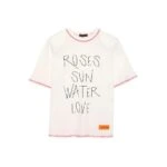 VATKALI KOL VE YAKA RENKLİ DİKİŞ PAMUK TİŞÖRT - EKRU