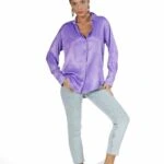 VİSKON SALAŞ GÖMLEK - MOR