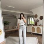 WİDE LEG LİKRALI JEAN - A.GRİ