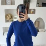 YAKA VE KOL UCU FIFRIR UZUN KOL VİSKON TRİKO - SAKS